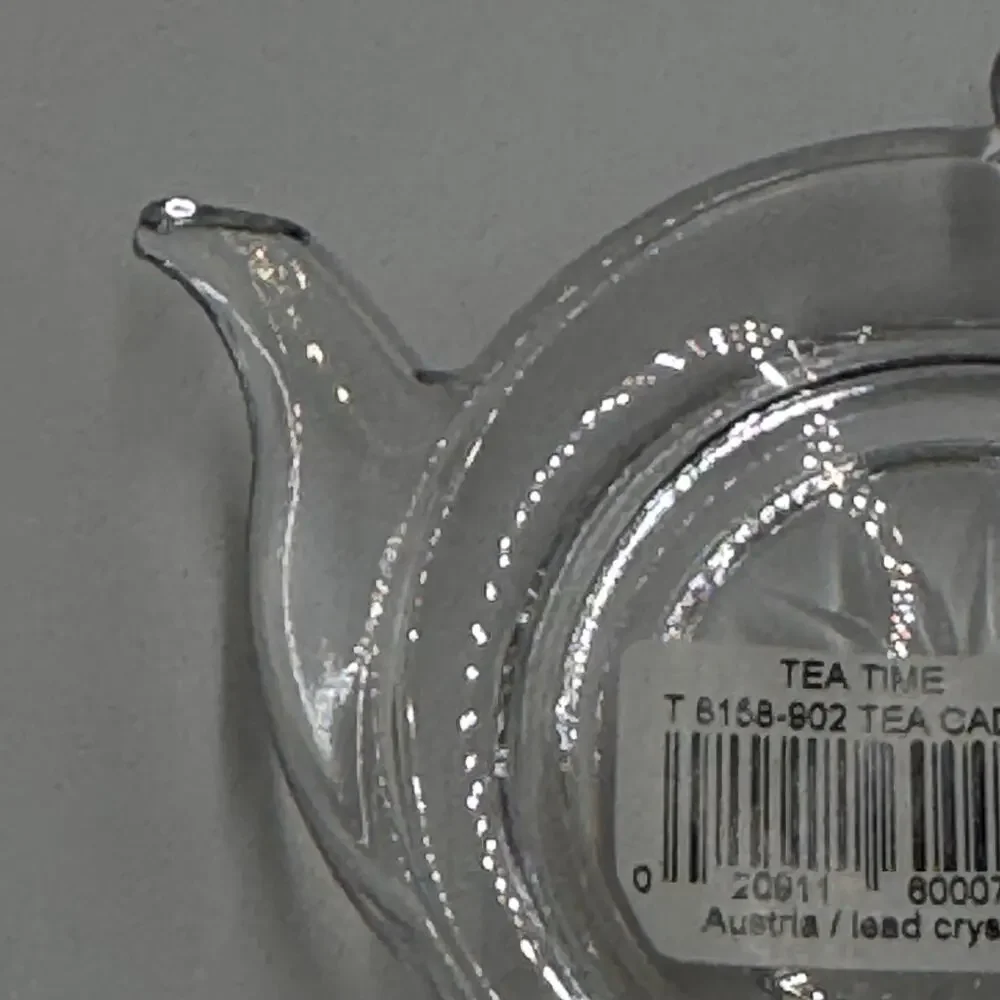 Mikasa Tea Time Tea Bag Caddy Teabag Holder Austrian Lead Crystal